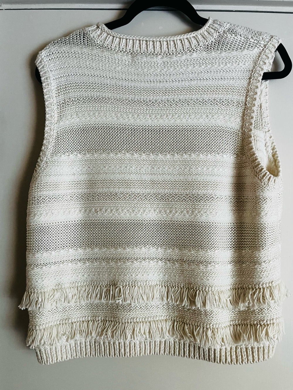 Club Monaco Chadials Fringe Sweater Tank XL - Picture 5 of 8